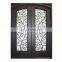 custom modern front exterior entrance iron metal universal prehung steel patio double door