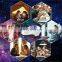 Aurora Starry Projector Light with 9 Lighting Modes, Remote Control, Voice control mode