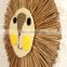 Hot Sale New arrival Lion Customized Rustic Seagrass Wall Hanging Decoration Straw Rustic Art Decor Cheap Wholesale