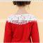 Children dress in the Virgin Spring lace cotton two set Korean girls skirt suit