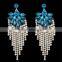 Yiwu Jewelry Factory Wholesale Fashion Cheap Water Drop Jewelry Earrings Latest Design Diamond Earring