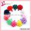 Fast delivery factory direct wholesale grosgrain flower hair clip green hair accessories (XH11-8438)