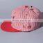 Striped Pattern Applique Beard Embroidery Male Female Custom Snapback Hats Wholesale