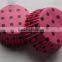 100% Food Grade Paper Baking Cups Wholesale Polka Dot Wrappers