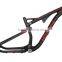 New 29ER full suspension carbon frame mountain carbon bike frame MTB bicycle frame thru axle 142*12