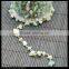 LFD-009C ~ Wholesale Gold Plated Amazonite Stone Chips Beaded Wire Wrapped Rosary Chains Natural Chip Stone Rosary Chains