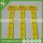 White supermarket hang strip with hooks