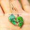 YIWU Market Latest Design Elegant Style Sisters Crystal Pendent Necklace