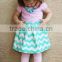 New arrival kids shape of the wave dress Wholesale 2015,American Girl and the doll clothing sets