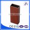 wooden aluminium square tube from China top 10 manufacturer