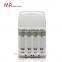 MP 914A fOR 4Bay/Slots AA/AAA ni-mh rechargeable nickel cadmium rechargeable batteries, each slot independent LED to recharge