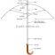 Promotional straight golf umbrella ,Windproof double layer golf umbrella