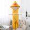 Bamboo baby hooded towel cottono baby towel baby bath balnket High quality