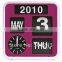 Flip calender Clock, Cool digital clock, decorative modern clock