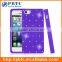 Set Screen Protector And Case For Iphone 5 , Orange Silicone Mobile Phone Diamond Cover
