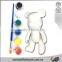 Educational White Vinyl Bear Drawing Toy