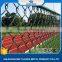 2m black chain link fence barbed wire