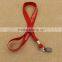 Customized logo printing red lanyard