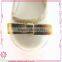 Golden pu shoes for dolls oem 15" doll shoes for dolls mini doll shoes