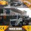 Palestine hot sale mini 6 ton truk crane 8 ton truck mounted crane 10 ton small truck crane 12 ton truck crane with long boom