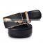Men Genuine Leather Black Automatic Buckle Belt