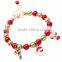 holiday jewelry High quality pearl multicolor beads charms bracelets forChristmas