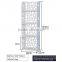 white self-assembled plastic anti-rust bathroom shelf for towel