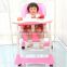EN14988 approved space saving easy folding plastic high chair for baby kids feeding