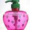 Strawberry shaped dot painted body lotion spray bottle shampoo plastic empty hand sanitizer bottle