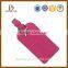 Hot sale customized waterproof standard size pvc luggage tag