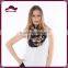 Premium Soft Viscose Flower Print Circle Scarf