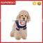 C591 Puppy Dog Navy Style Ribbed Knit Sweater Bowknot Knitwear Custom Knit Dog Sweater