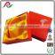 Red Cardboard gift box with gold logo foil for jewelry packing