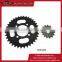 Tempered Motorcycle Chain Sprocket, motorcycle sprocket for honda dream,428 chain sprocket