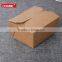 take out square brown kraft paper fast food box