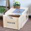 unfinished burlywood Solid wood pine wine box ,wine stroage box