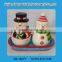 High Quality ceramic salt and pepper shaker for christmas snowman