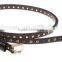 European and Ameraica punk style ladies' and women's fahsion black extra long double-circle wearing viret slim waist belt f
