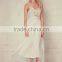 White Sexy Straps Neck Sweetheart Maxi Dresses for Women
