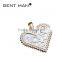 2016 popular funnt heart shaped 316L stainless steel pendant necklace