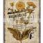 Decorative Beautiful Flowers Wall Printing With Jute