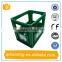 high quality turnover beer crate /plastic divide crate for bottle with handle