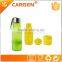 OEM logo 500ml frosted plastic lemon water bottle