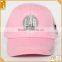 Good Quality 100% Cotton 6 Panel Structured Sports Style Girl Baseball Caps
