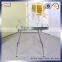 Glass Dining Table With Chromed Legs Dining Room Furniture