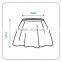 New Fashion Stylish Women's Elastic Waist Knee-length Chiffon Pleated Beach Skirt
