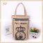 Customized jute tote bag Small jute bag