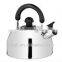 stainless steel whistling kettle with mushroom knob