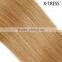 16 inch silky straight strawberry blond color 27# braizilian instant human hair clips in on weft
