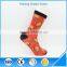 Unisex red cartoon pattern funny couple tube socks